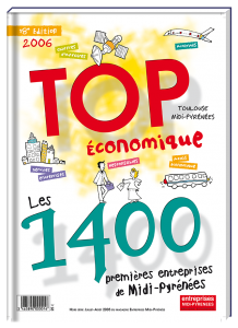 Création de la couverture du TOP Economique 2006 Midi Pyrénées - Claudine Defeuillet, graphiste designer, pour COCO and Co