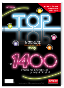 Création de la couverture du TOP Economique 2009 Midi Pyrénées - Claudine Defeuillet, graphiste designer, pour COCO and Co