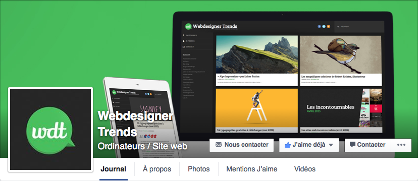 webdesigner trends facebook