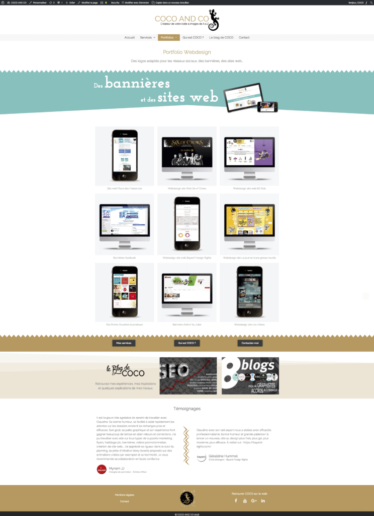 portfolio webdesign 2018